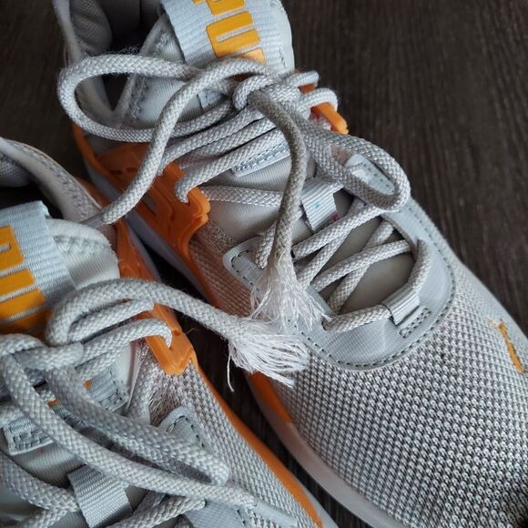 Puma Pacer 23 GS Silver Mist / Clementine Running Athletic Shoes 5.5 - Picture 7 of 8